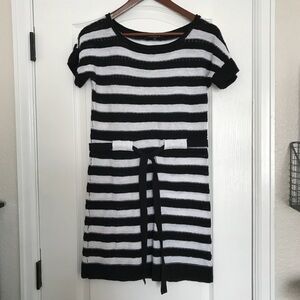 Nanette Lepore Black and White Knit Dress M